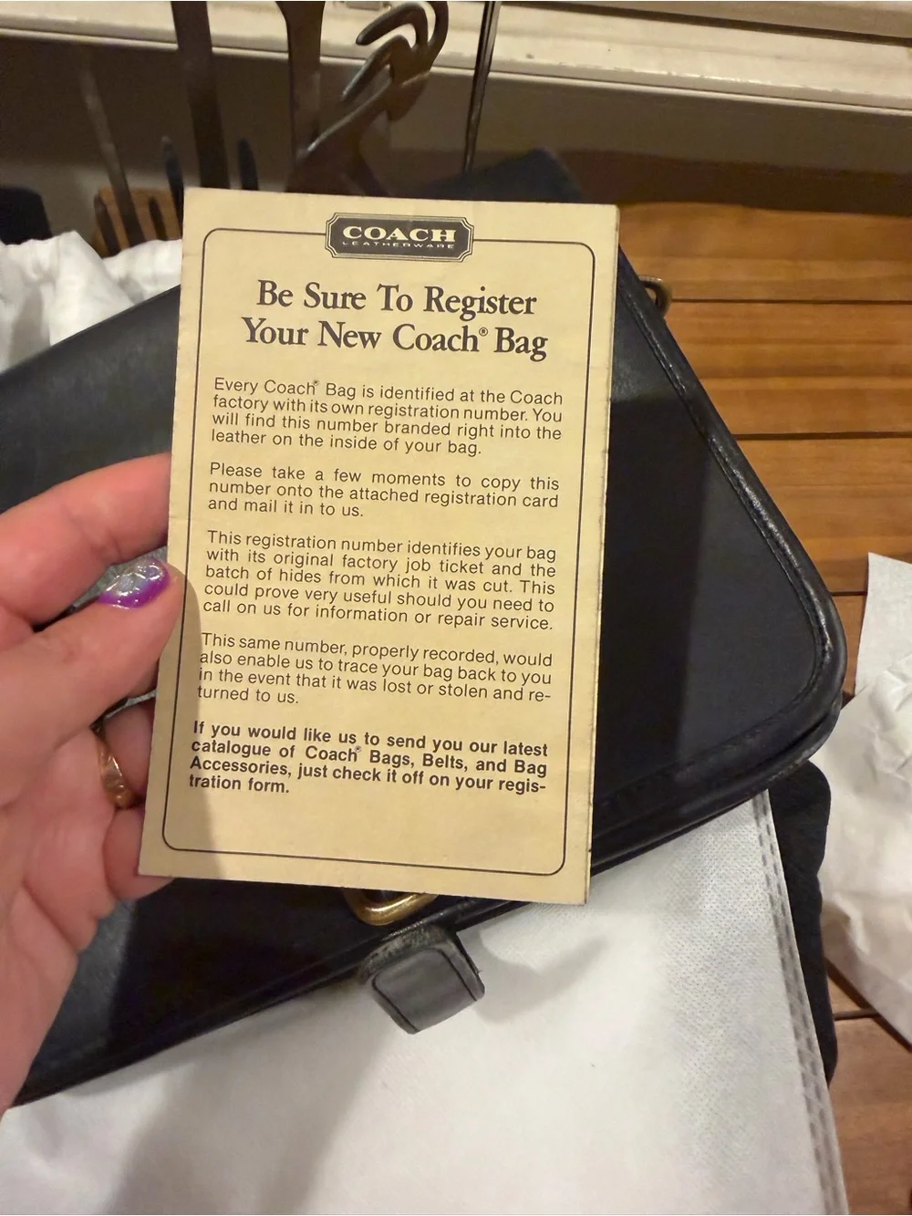 Coach sleek vintage